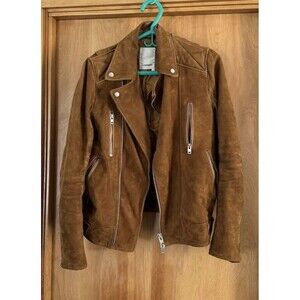 J. Lindeberg Men's Camel Suede Leather Jacket size Small